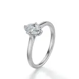 Pierścionek z owalnym diamentem białe złoto SBPZ_067